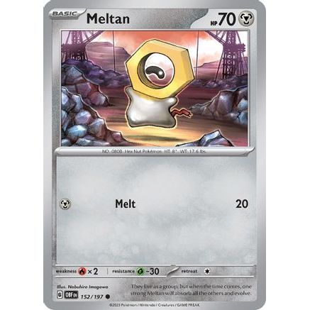 Meltan 152 - SV03 Obsidian Flames Reverse Holofoil