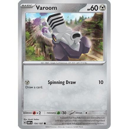 Varoom - 154/197 154 - SV03 Obsidian Flames Reverse Holofoil