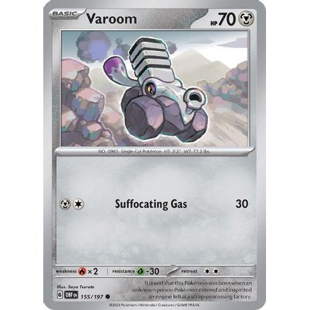Varoom - 155/197 155 - SV03 Obsidian Flames Reverse Holofoil