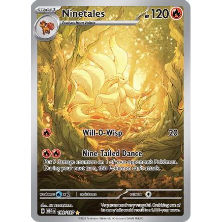 Ninetales -199/197 199 - SV03 Obsidian Flames Holofoil