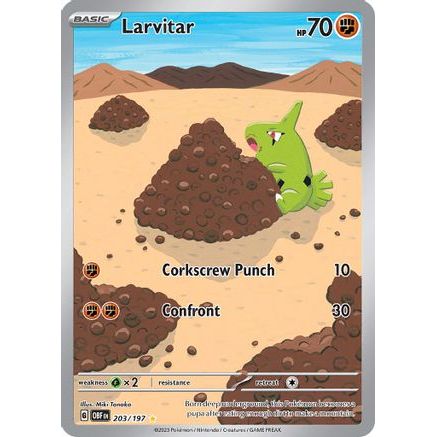 Larvitar - 203/197 203 - SV03 Obsidian Flames Holofoil