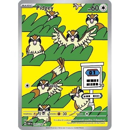 Pidgey - 207/197 207 - SV03 Obsidian Flames Holofoil