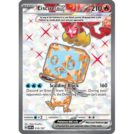 Eiscue ex - 210-197 210 - SV03 Obsidian Flames Holofoil