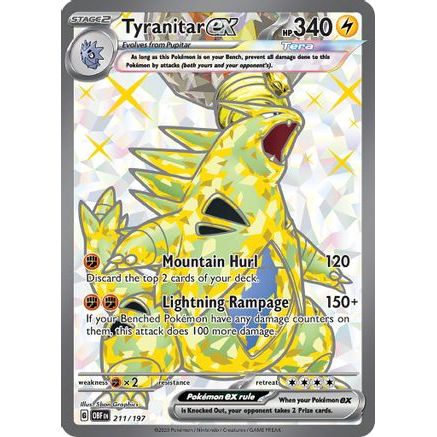 Tyranitar ex - 211/197 211 - SV03 Obsidian Flames Holofoil
