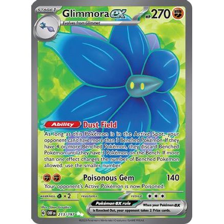 Glimmora ex - 213/197 213 - SV03 Obsidian Flames Holofoil