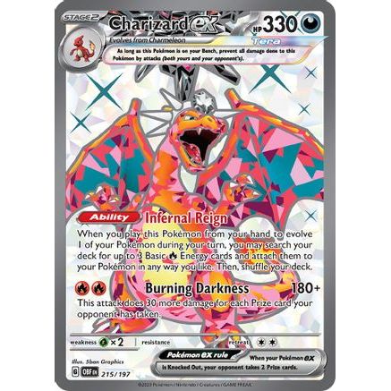 Charizard ex - 215/197 215 - SV03 Obsidian Flames Holofoil