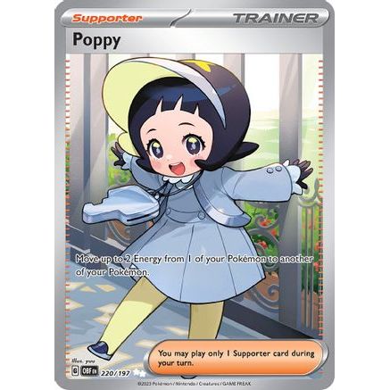 Poppy - 220/197 220 - SV03 Obsidian Flames Holofoil