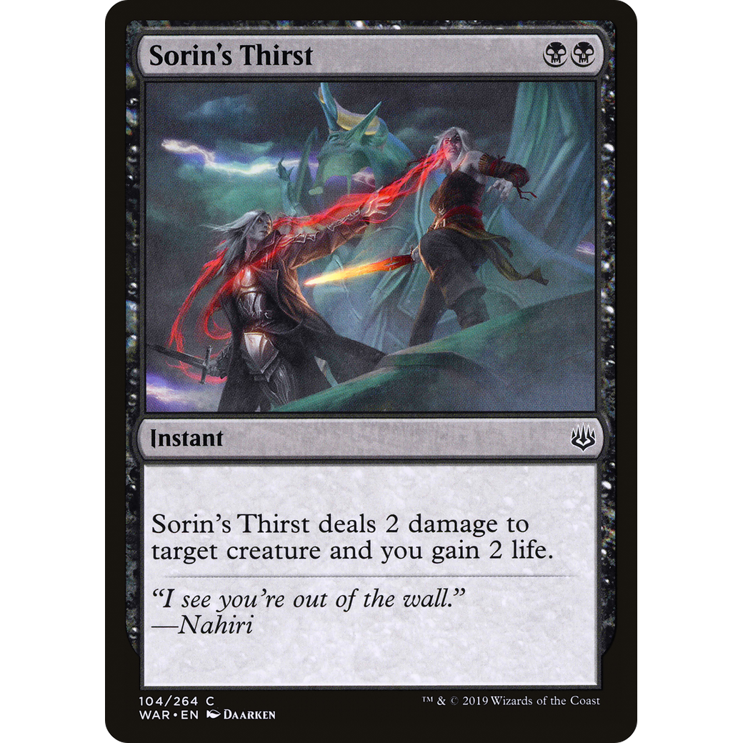 Sorin's Thirst (WAR-104) - War of the Spark