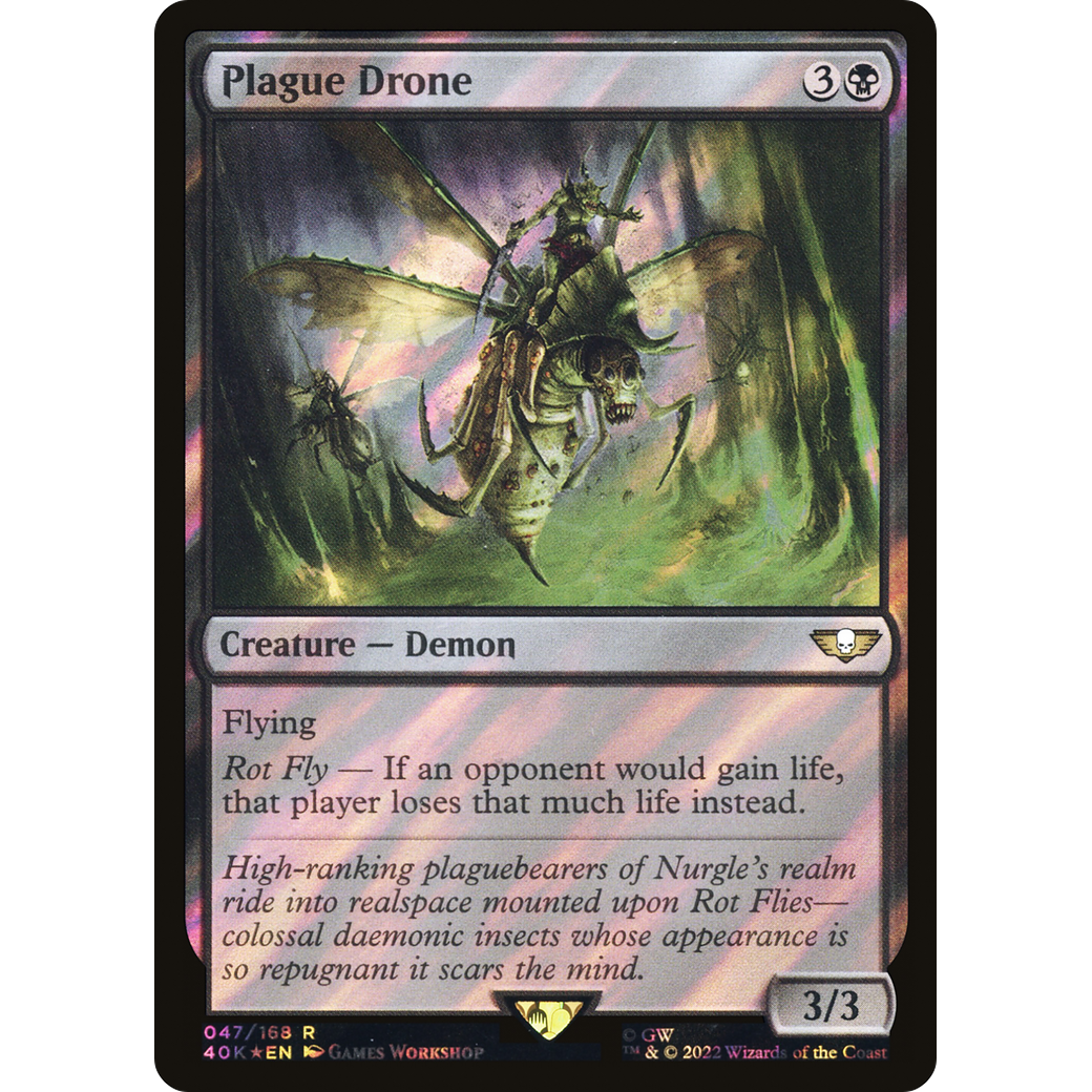 Plague Drone (40K-047) - Warhammer 40,000 Commander Foil