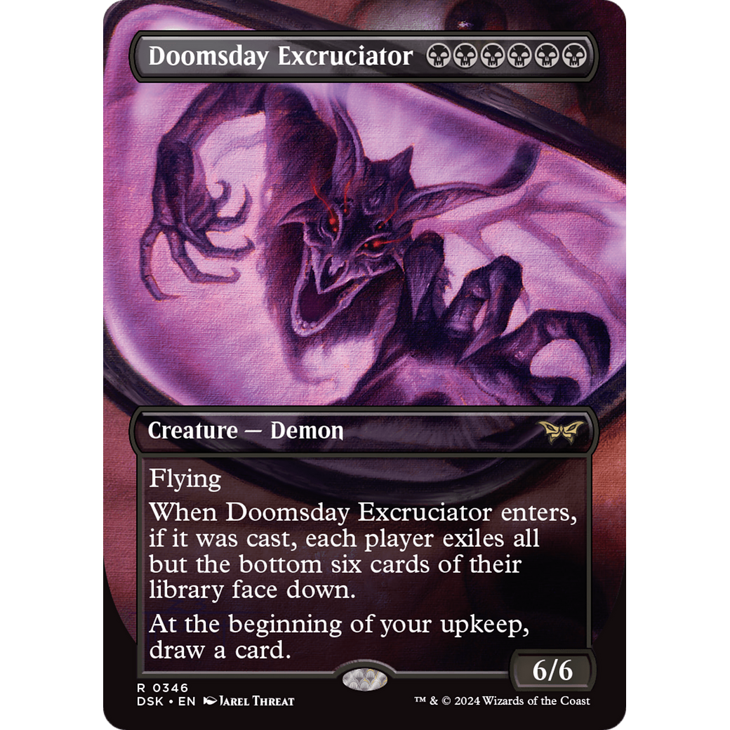 Doomsday Excruciator (DSK-346) - Duskmourn: House of Horror (Borderless) Foil