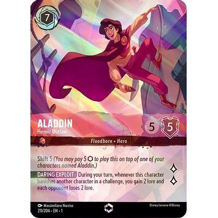 Aladdin - Heroic Outlaw (Enchanted) (211/204) - The First Chapter Holofoil