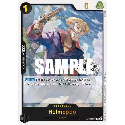 Helmeppo (Store Championship Participation Pack Vol. 2) (OP03-091) - One Piece Promotion Cards Foil