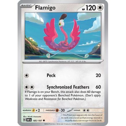 Flamigo 185 - SV03 Obsidian Flames Reverse Holofoil