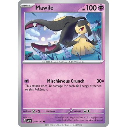 Mawile - 089/197 89 - SV03 Obsidian Flames Reverse Holofoil