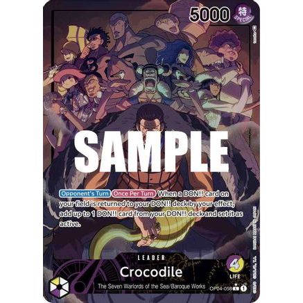 Crocodile (058) (Alternate Art) (OP04-058) - Kingdoms of Intrigue Foil