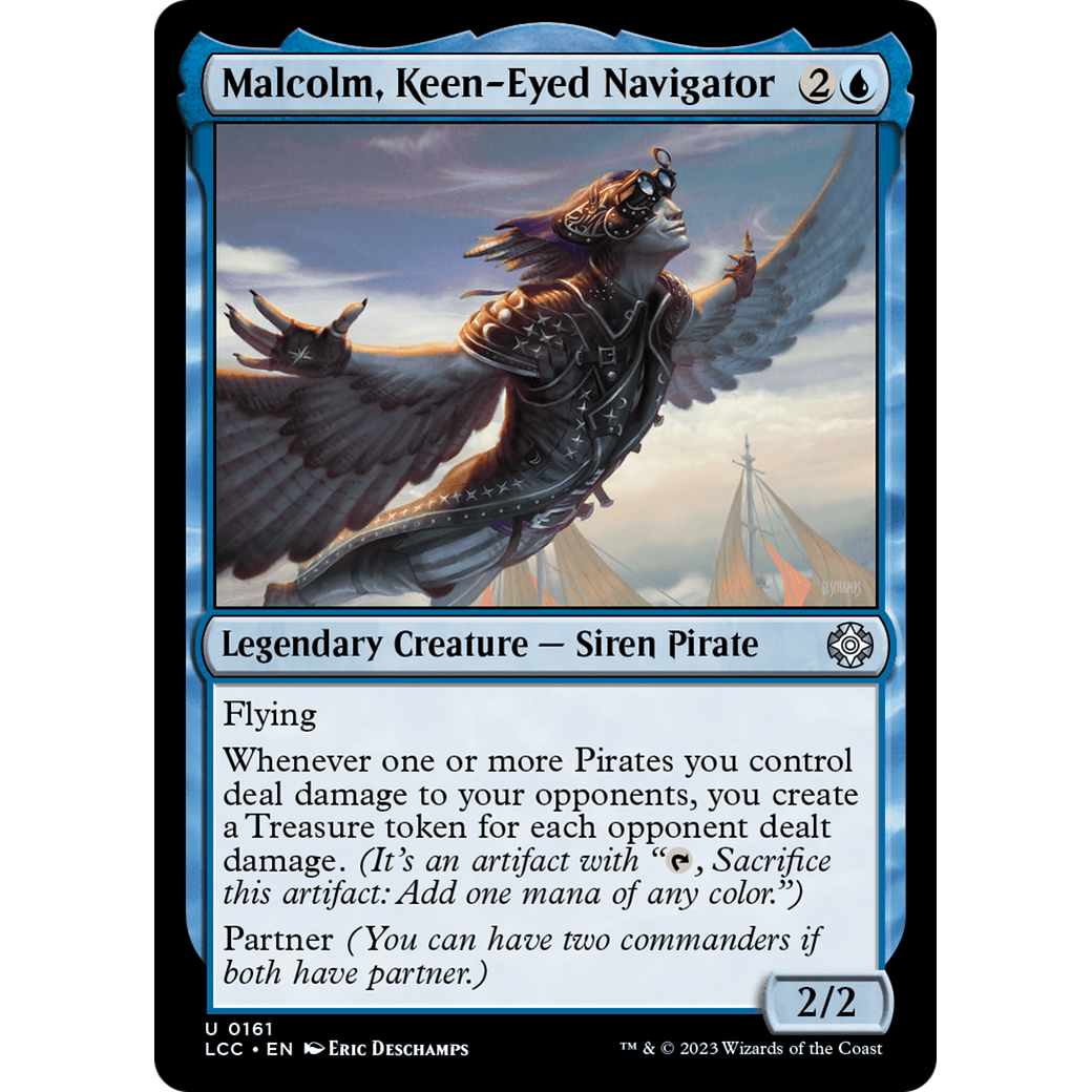Malcolm, Keen-Eyed Navigator (LCC-161) - The Lost Caverns of Ixalan Commander