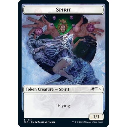Spirit (SLD) // Ajani's Pridemate Double-sided Token (SLD-1341 // 1) - Secret Lair Drop Series