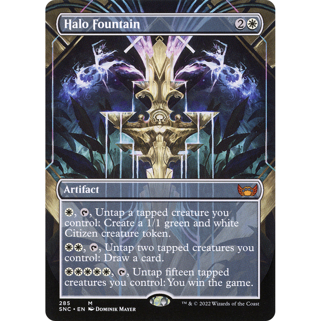 Halo Fountain (Borderless) (SNC-285) - Streets of New Capenna (Borderless) Foil