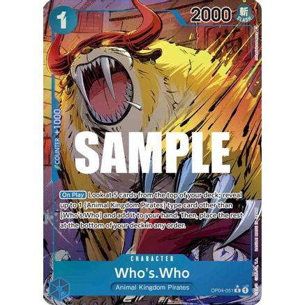 Who's.Who (Alternate Art) (OP04-051) - Kingdoms of Intrigue Foil