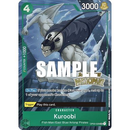 Kuroobi (Online Regional 2023) [Participant] (OP03-026) - One Piece Promotion Cards Foil