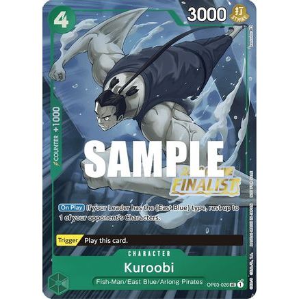 Kuroobi (Online Regional 2023) [Finalist] (OP03-026) - One Piece Promotion Cards Foil