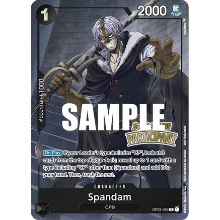 Spandam (Online Regional 2023) [Participant] (OP03-086) - One Piece Promotion Cards Foil