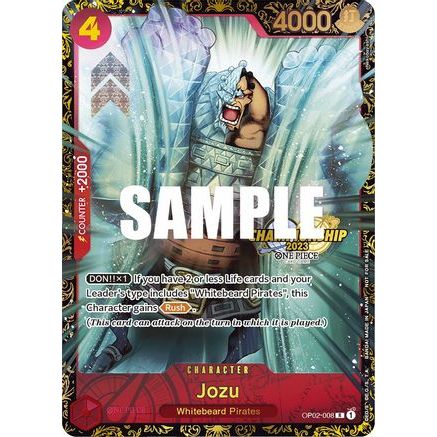 Jozu (Championship 2023) (OP02-008) - One Piece Promotion Cards Foil