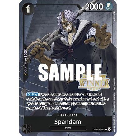 Spandam (Online Regional 2023) [Winner] (OP03-086) - One Piece Promotion Cards