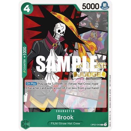 Brook (Judge Pack Vol. 2) (OP02-040) - One Piece Promotion Cards Foil