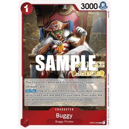 Buggy (Judge Pack Vol. 2) (OP03-008) - One Piece Promotion Cards Foil