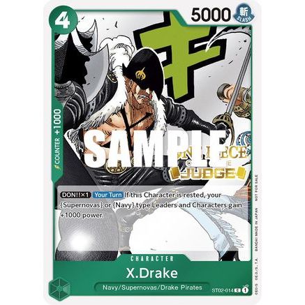 X.Drake (Judge Pack Vol. 2) (ST02-014) - One Piece Promotion Cards Foil