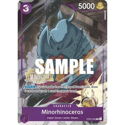Minorhinoceros (Offline Regional 2023) [Winner] (OP03-069) - One Piece Promotion Cards