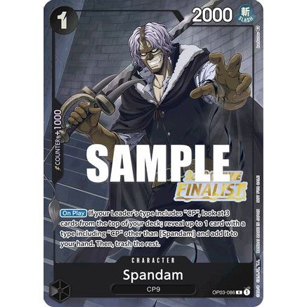Spandam (Offline Regional 2023) [Finalist] (OP03-086) - One Piece Promotion Cards Foil