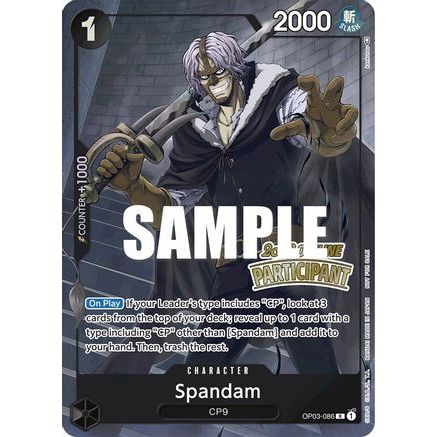 Spandam (Offline Regional 2023) [Participant] (OP03-086) - One Piece Promotion Cards Foil