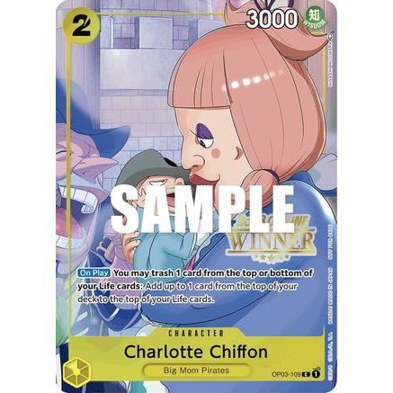 Charlotte Chiffon (Offline Regional 2023) [Winner] (OP03-109) - One Piece Promotion Cards