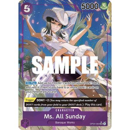 Ms. All Sunday (Alternate Art) (OP04-064) - Kingdoms of Intrigue Foil