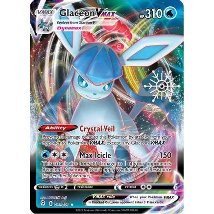 Glaceon VMAX - 041/203 (Holiday Calendar) 41 - Miscellaneous Cards & Products Holofoil