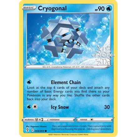 Cryogonal - 043/203 (Holiday Calendar) 43 - Miscellaneous Cards & Products Holofoil