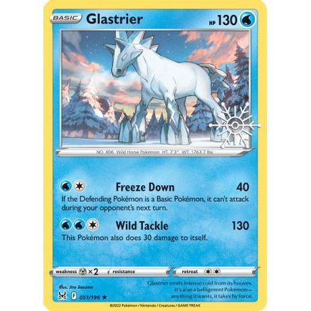 Glastrier - 051/196 (Holiday Calendar) 51 - Miscellaneous Cards & Products Holofoil
