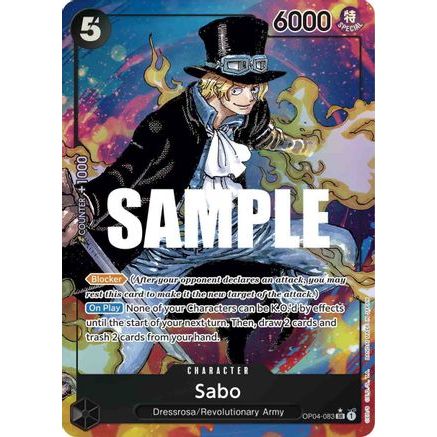 Sabo (Alternate Art) (OP04-083) - Kingdoms of Intrigue Foil