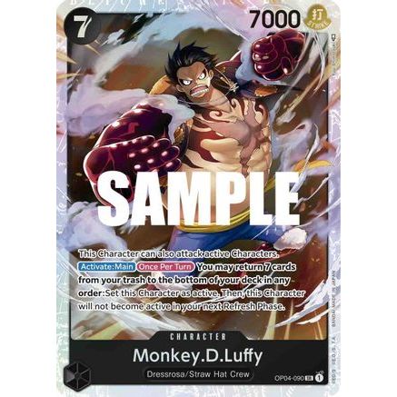 Monkey.D.Luffy (090) (OP04-090) - Kingdoms of Intrigue Foil
