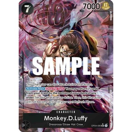 Monkey.D.Luffy (090) (Alternate Art) (OP04-090) - Kingdoms of Intrigue Foil