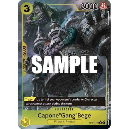 Capone"Gang"Bege (Alternate Art) (OP04-100) - Kingdoms of Intrigue Foil