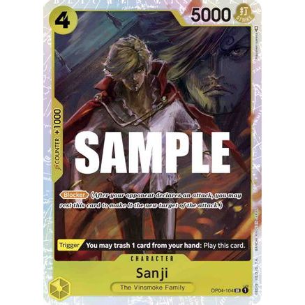 Sanji (104) (OP04-104) - Kingdoms of Intrigue Foil