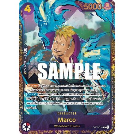 Marco (Treasure Cup) (OP02-018) - One Piece Promotion Cards Foil
