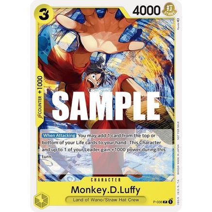 Monkey.D.Luffy (Pre-Release Tournament) (P-036) - One Piece Promotion Cards