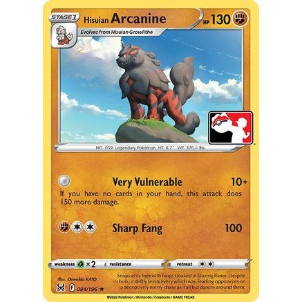 Hisuian Arcanine 84 - Prize Pack Series Cards