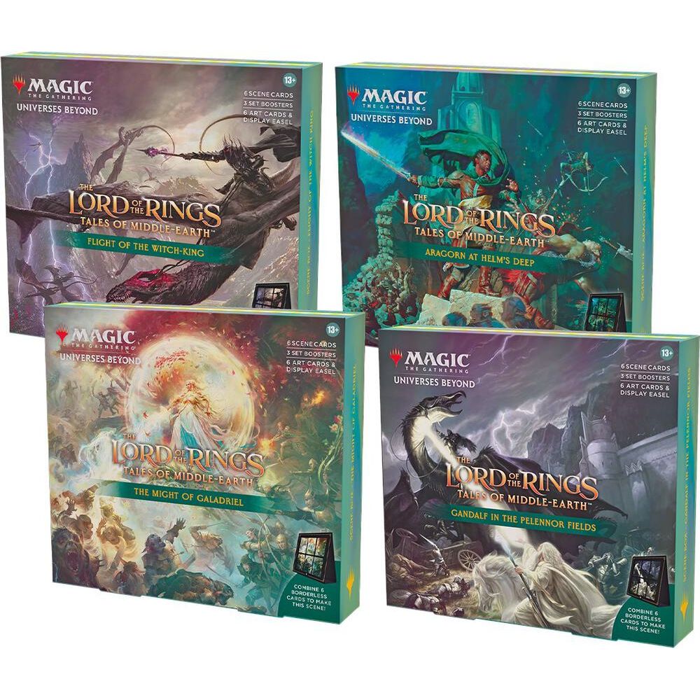 Magic the Gathering: Lord of the Rings - Tales of Middle-Earth Holiday Scene Box [Set of 4]