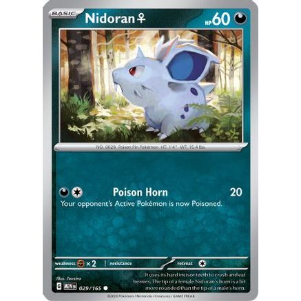 Nidoran F 29 - SV Scarlet & Violet 151 Reverse Holofoil