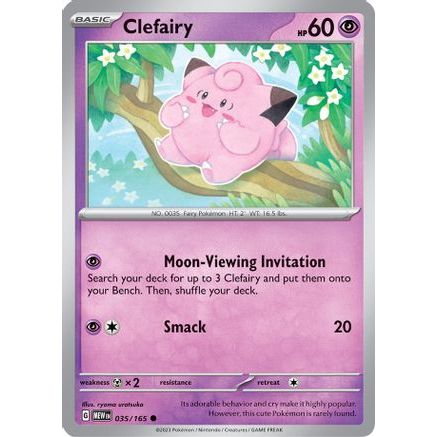 Clefairy 35 - SV Scarlet & Violet 151 Reverse Holofoil
